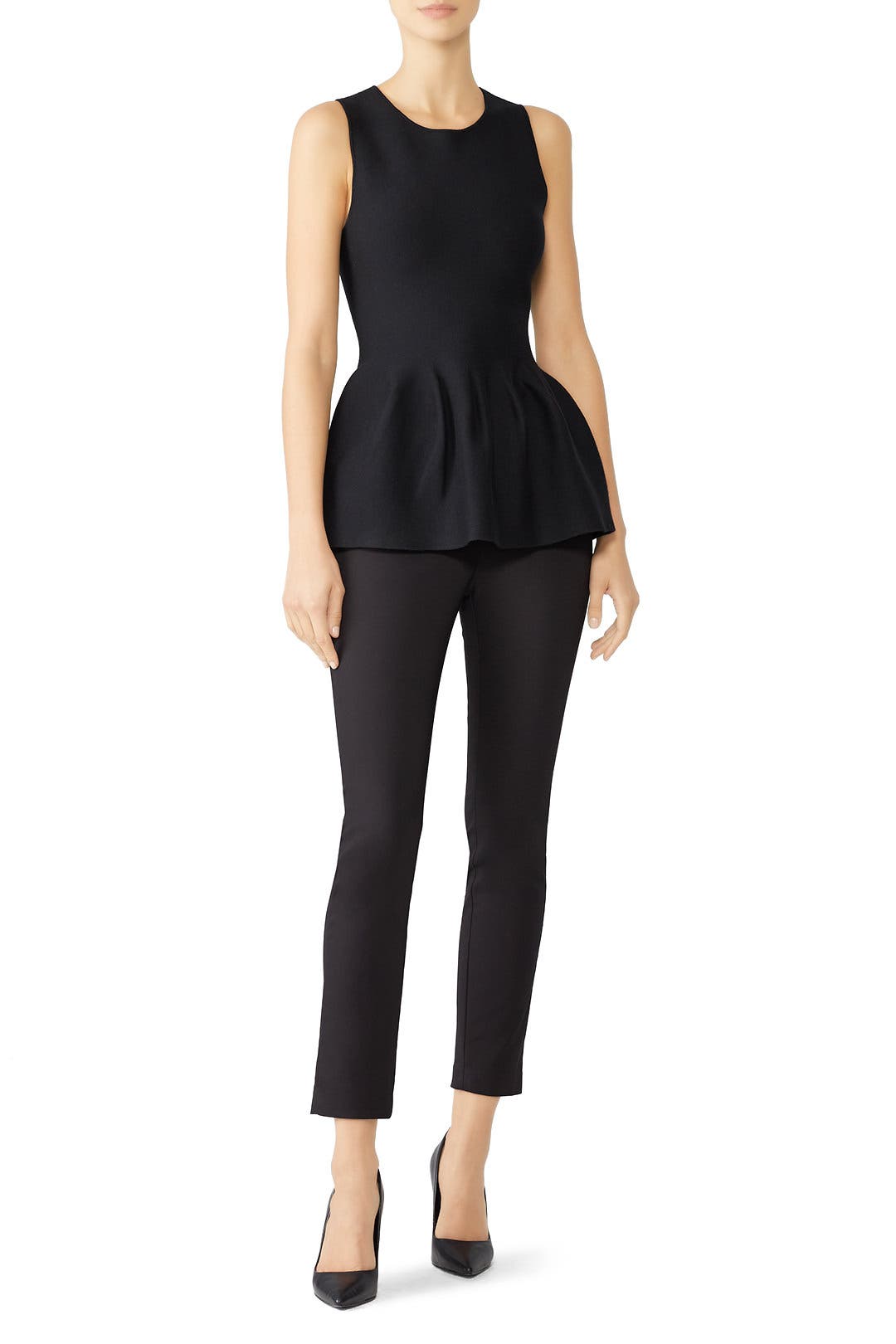 美品 希少L Theory Compact Crepe Peplum 23SS Theory Official Site | Knit Classic Peplum
