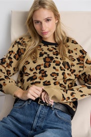 Orco Leopard Print Sweater by Aldomartins