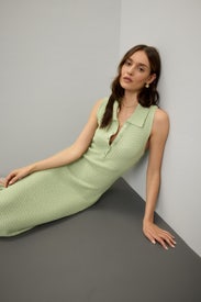 Green Crochet Dress by Love, Whit by Whitney Port