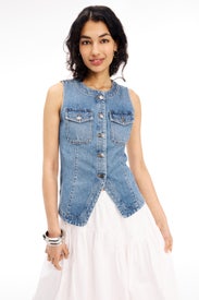 High Neck Denim Vest by Madewell