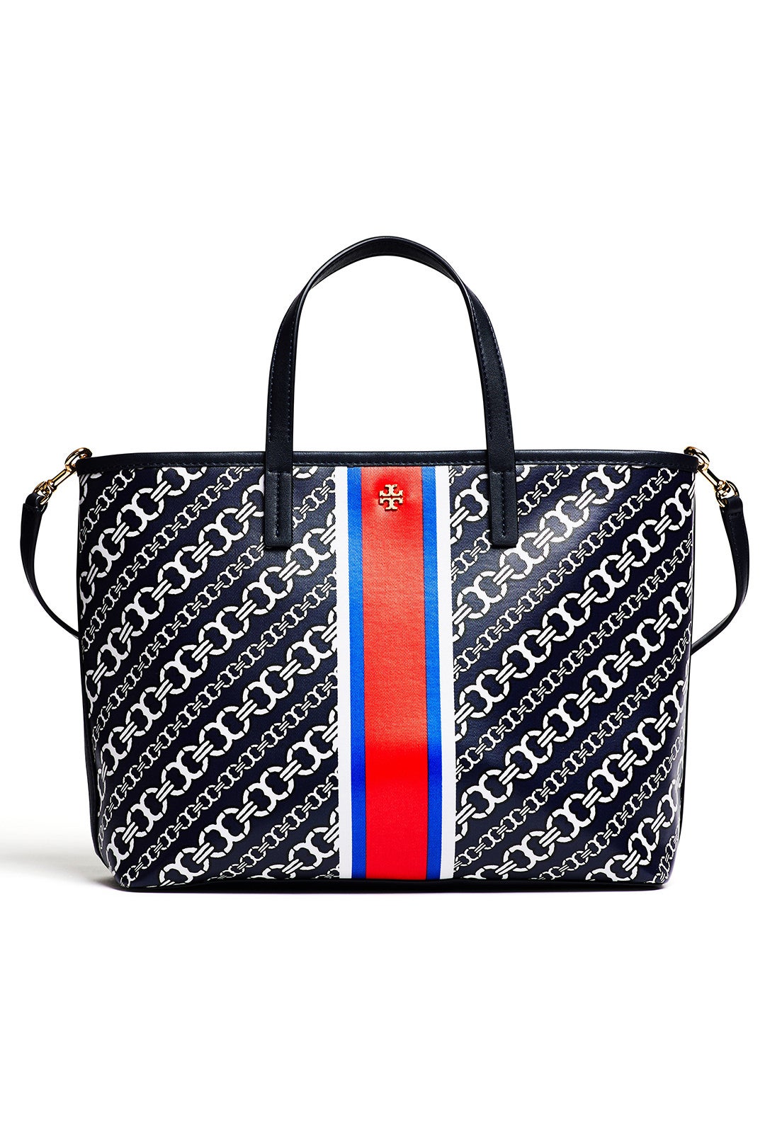 Navy Gemini Link Tote by Tory Burch Accessories 0