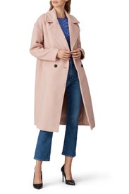 Pink Hudson Coat by Wish