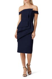 Blue La Reina Cocktail Sheath by Black Halo