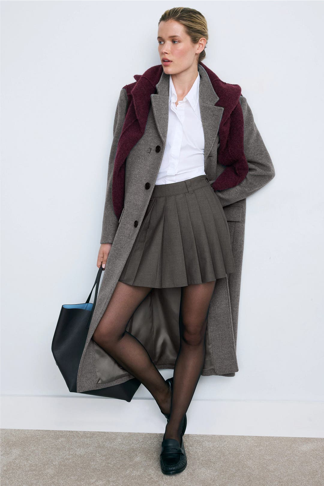 2-Way Three Button Cashmere Coat by DUNST | Rent the Runway