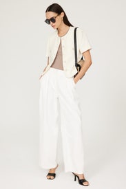 Summer Boucle Tweed Jacket by DUNST