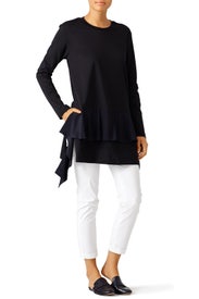 Black Peplum Tunic by Marni