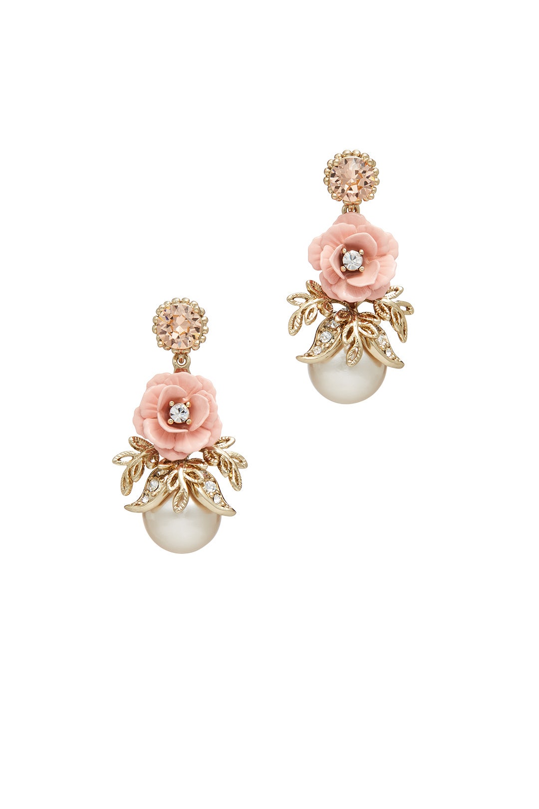 Blush Spring Meadow Earrings by Marchesa Jewelry