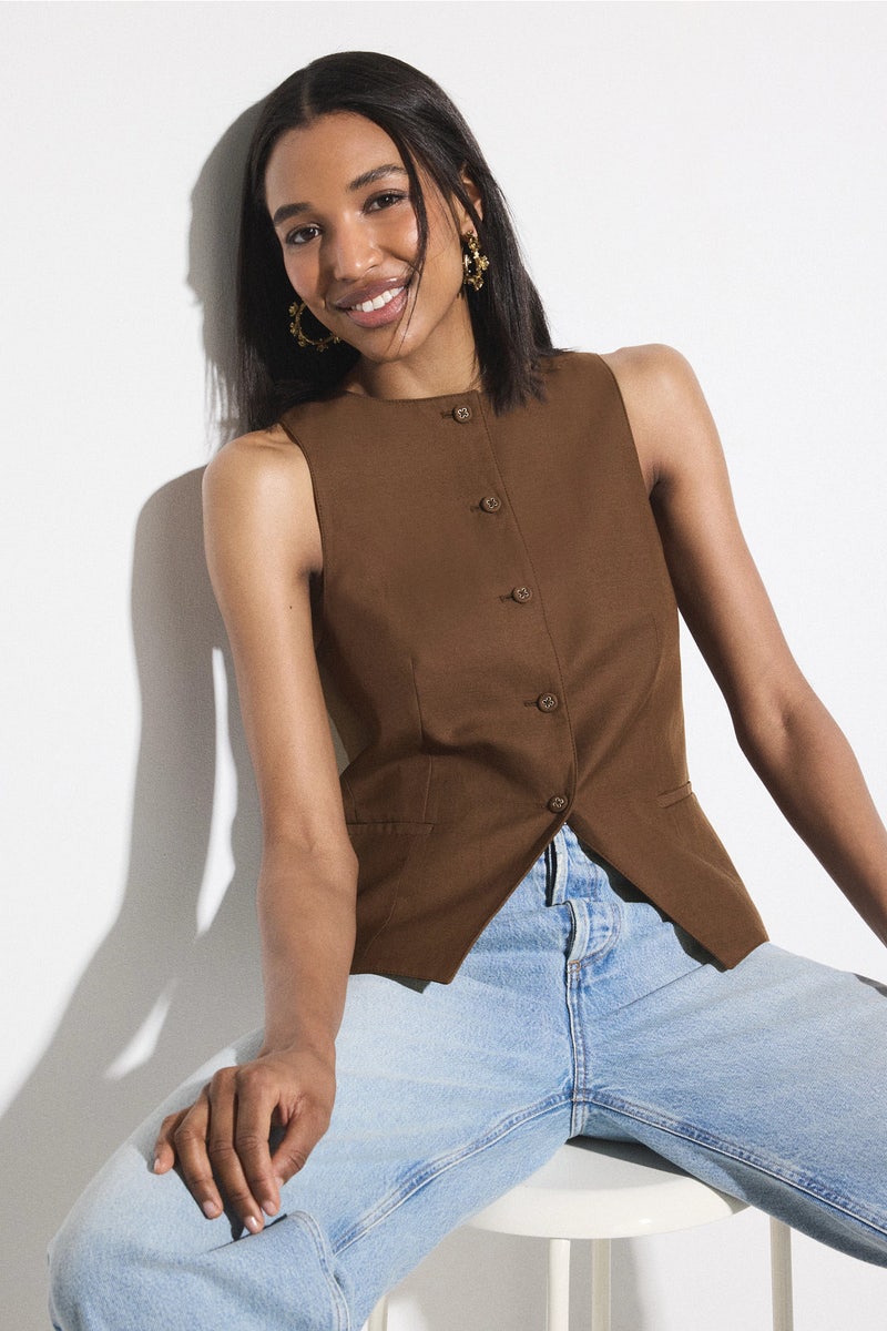 Button Front Vest by Officine Générale - Photo 0