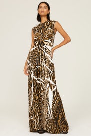 Animal Print Crepe Maxi by Proenza Schouler