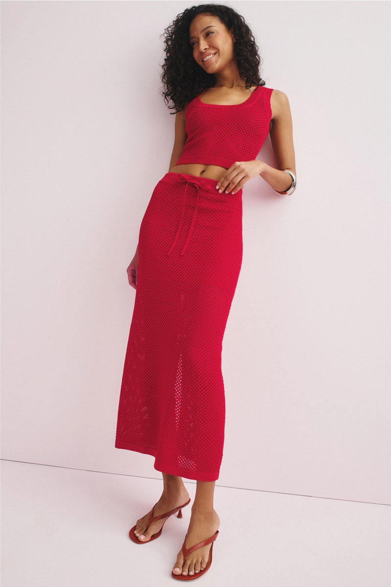 Crochet Midi Skirt by Rosetta Getty x RTR - Photo 0