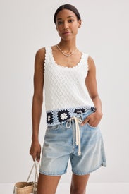 Sonia Crochet Sweater Tank by Splendid