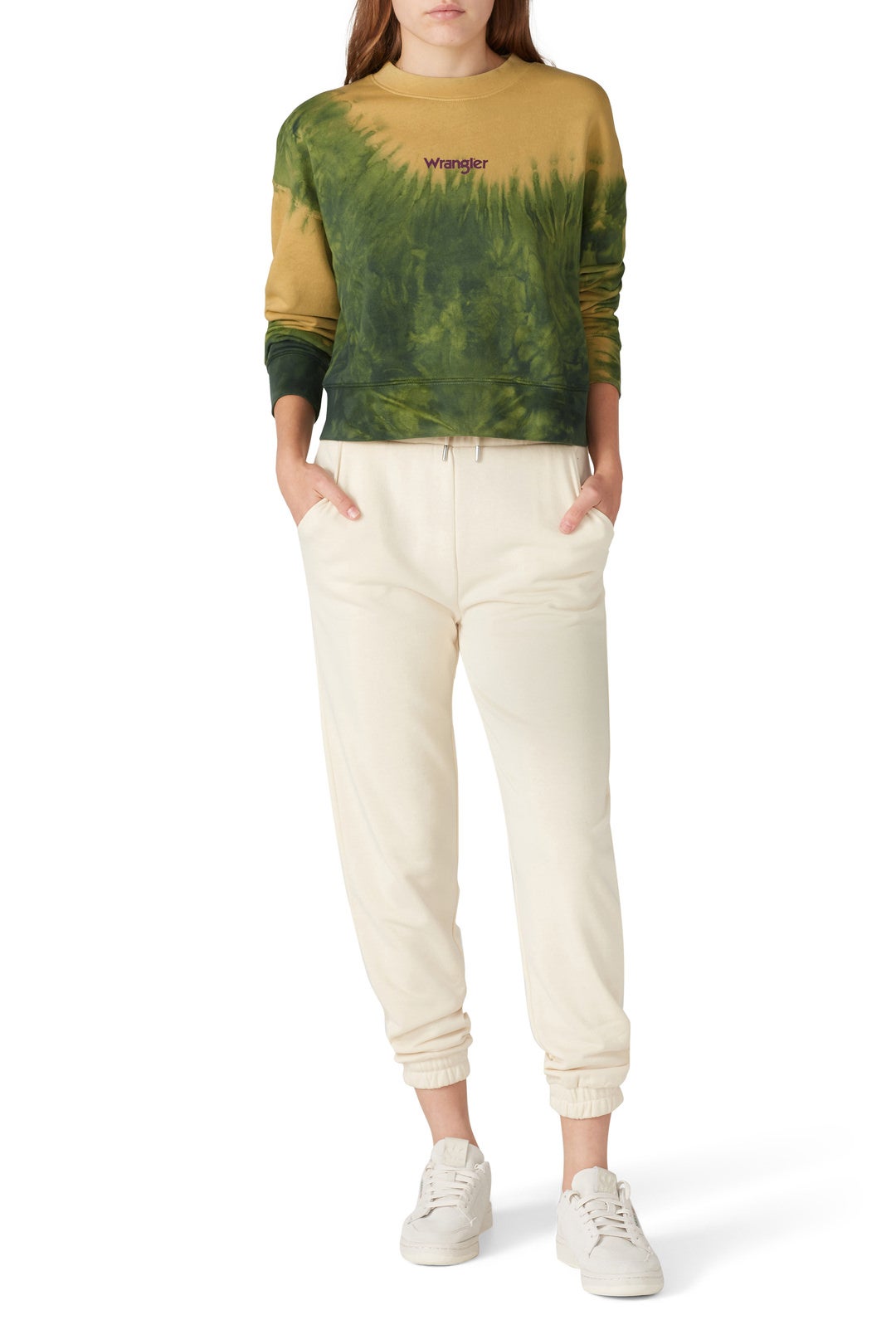 Green Boxy Retro Sweatshirt by WRANGLER 0