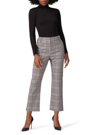 Plaid Straight Leg Trousers by Derek Lam 10 Crosby