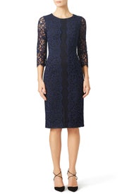 Navy Catherine Dress by ERIN erin fetherston