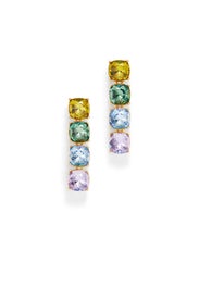 Pastel Crystal Drop Earrings by Kenneth Jay Lane