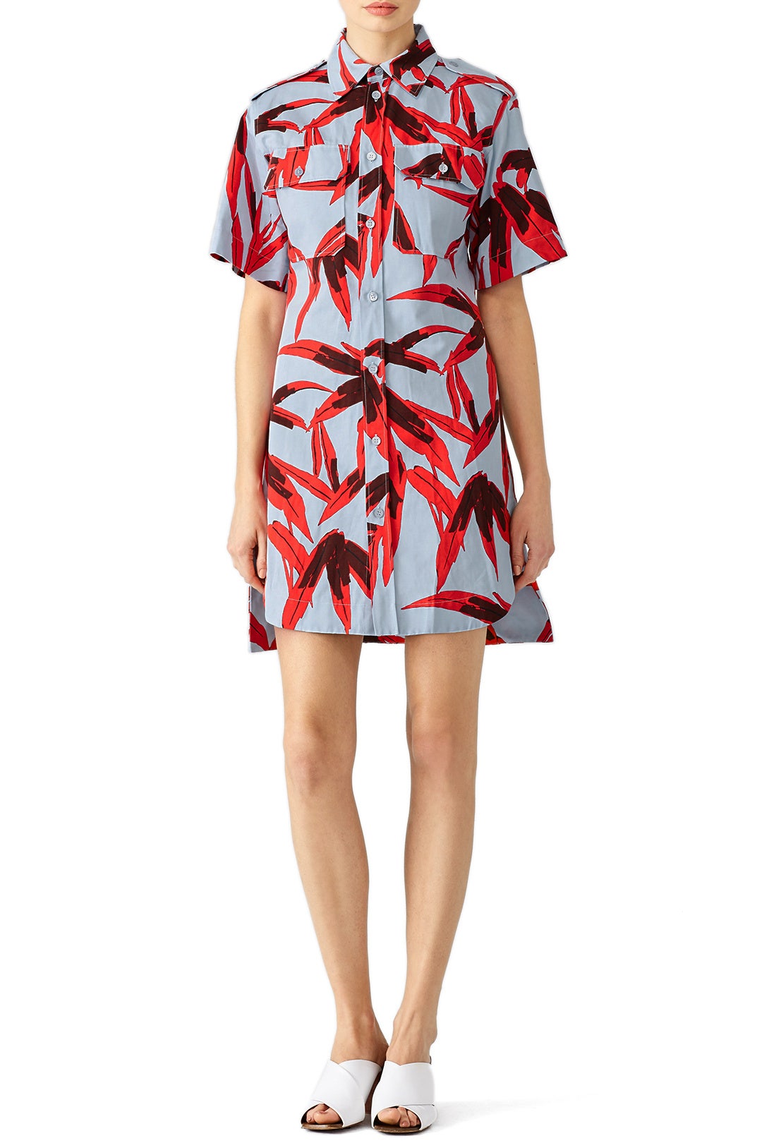 Blue Illusion Printed Dress by Marni 0