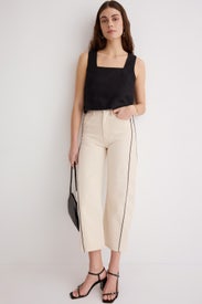 Half Piped Ankle Jeans by MOTHER