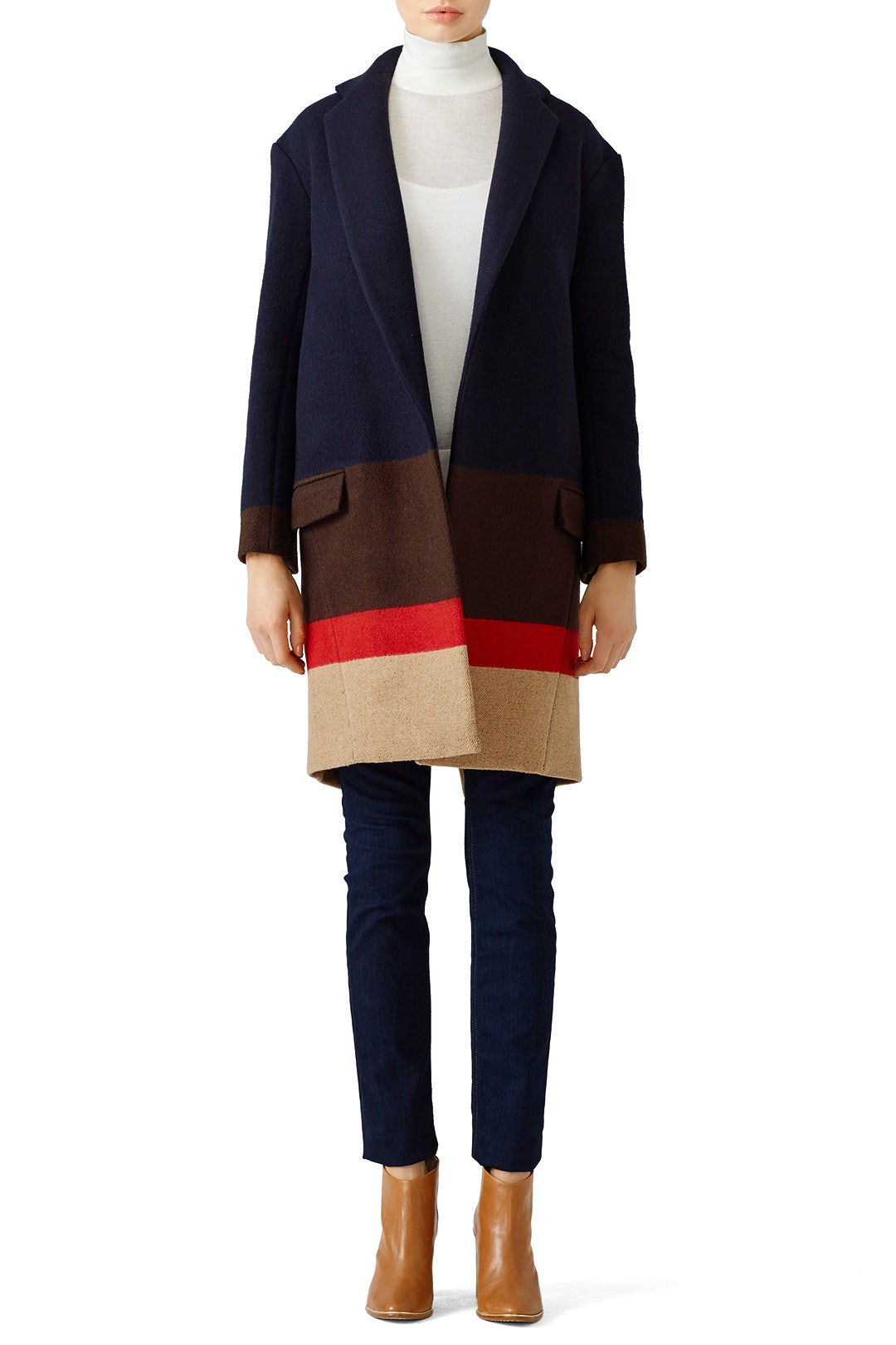 Striped Wool Coat by Nicholas Rent the Runway