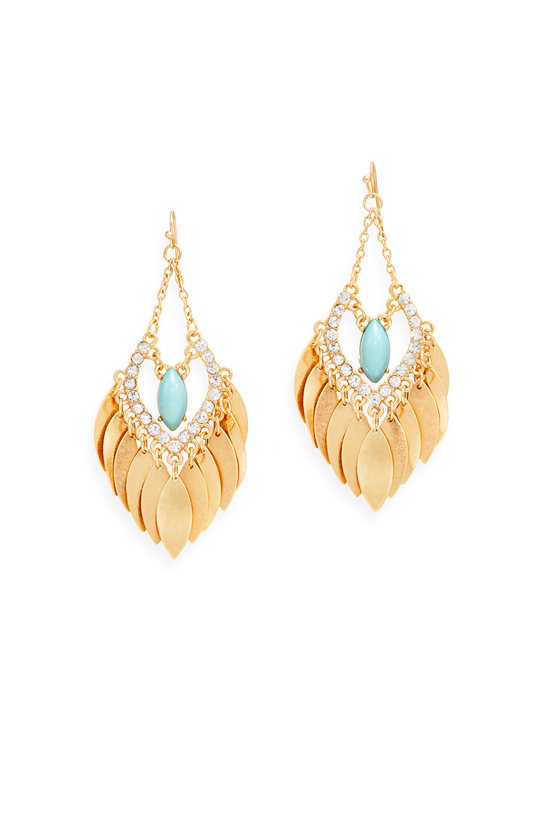 Gold Leaf Earrings by Slate & Willow Accessories