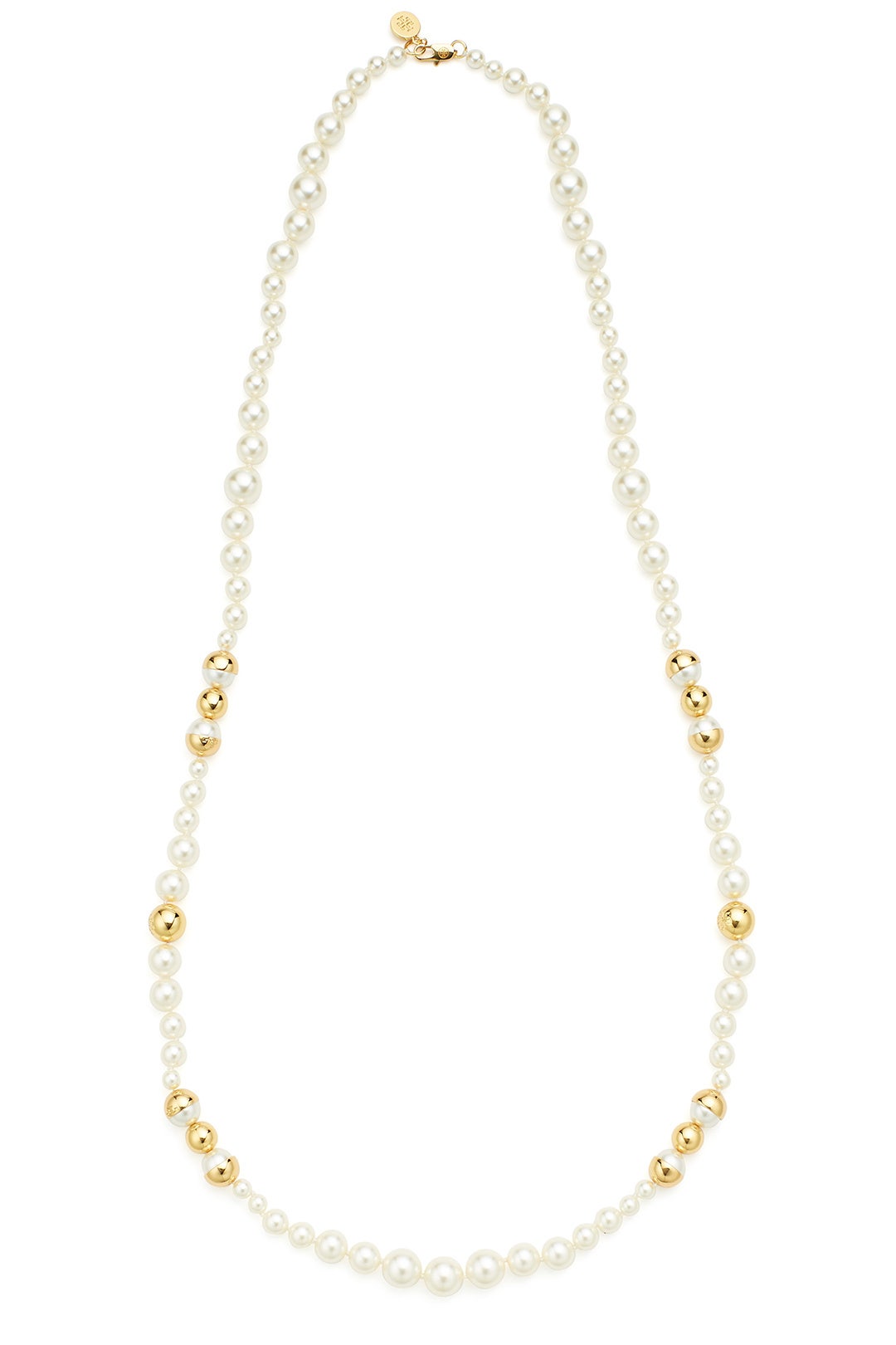 Capped Pearl Necklace by Tory Burch Accessories 1
