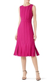 Magenta Day Dress by Badgley Mischka