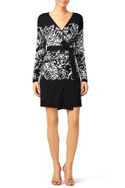 Graphic Leandra Wrap Dress by Diane von Furstenberg