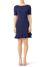 Navy Serafina Dress by Diane von Furstenberg