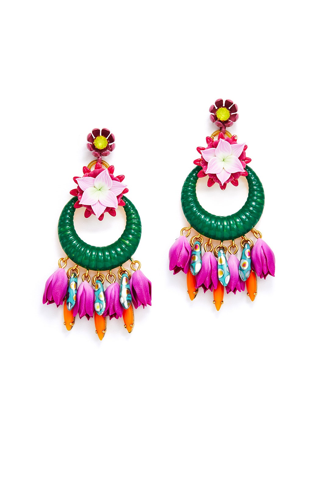 Pink Abbott Earrings by Elizabeth Cole 1