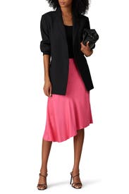 Asymmetric Satin Skirt by Helmut Lang