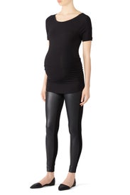 Faux Leather Maternity Leggings by Ingrid & Isabel