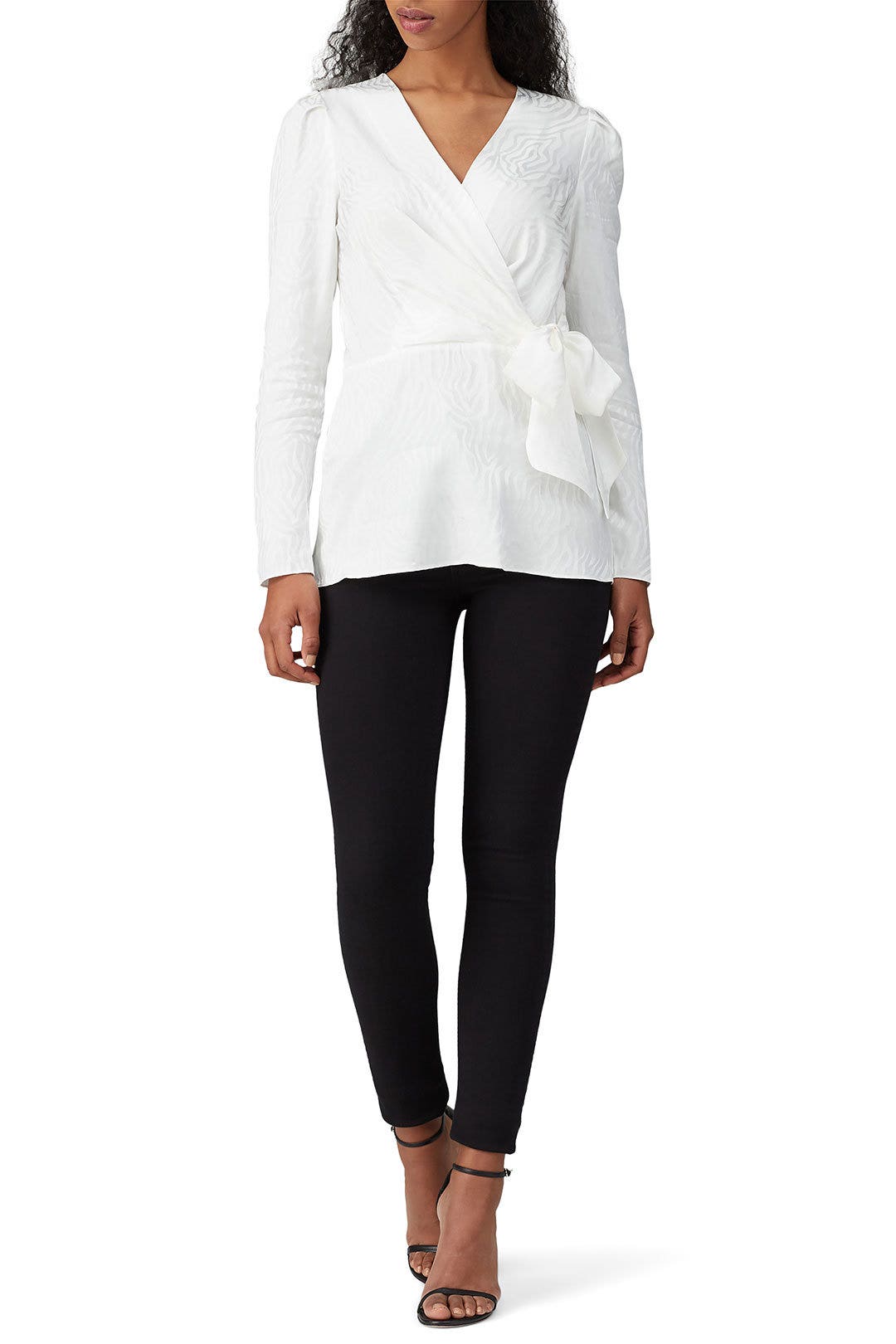 Hannah Wrap Top by Jay Godfrey Rent the Runway