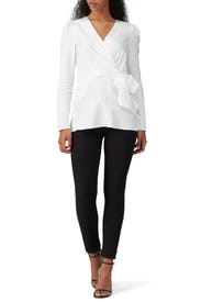 Hannah Wrap Top by Jay Godfrey