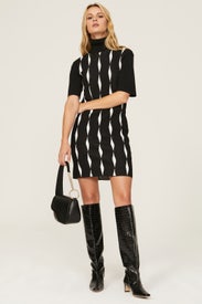 Black Sweater Dress by Saunders x RTR