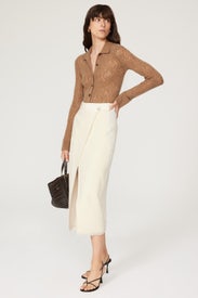 Hunter Wrap Skirt by SIMKHAI