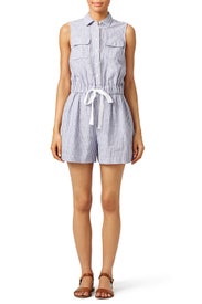 Linen Cotton Stripe Romper by kate spade new york