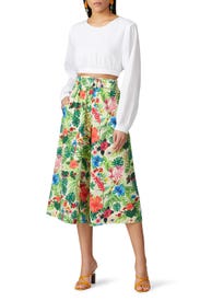 Zendaya Floral Pants  by Miguelina