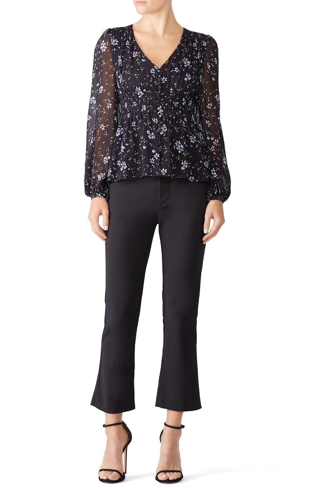 Ditsi Print Smocked Blouse by Nicholas 0