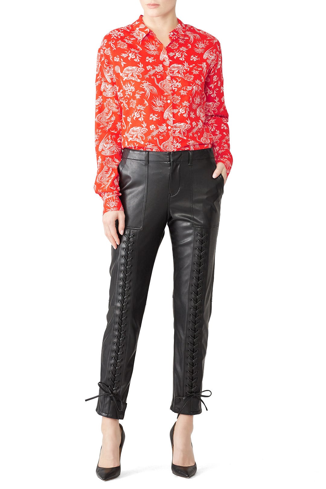 Oversized Printed Shirt by Scotch & Soda 0