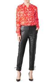 Oversized Printed Shirt by Scotch & Soda