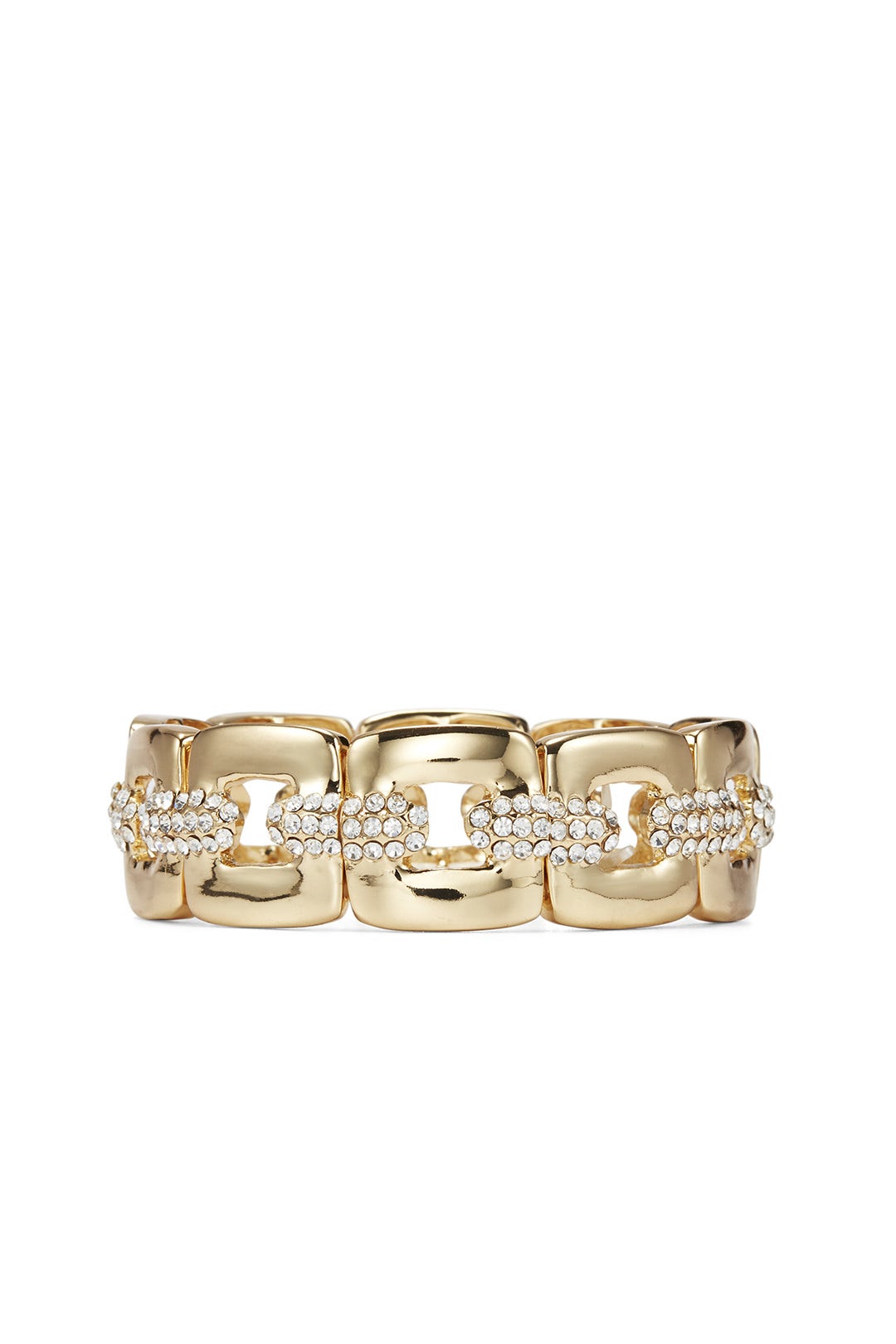 Gold Link Stretch Bracelet by Slate & Willow Accessories