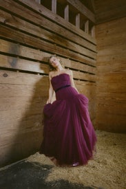 Pleated Tulle Couture Gown by Zac Posen