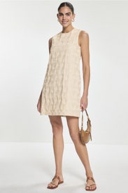 Spiral Embroidery Mini Dress by N Natori