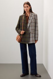 Mixed Plaid Blazer by Slate & Willow