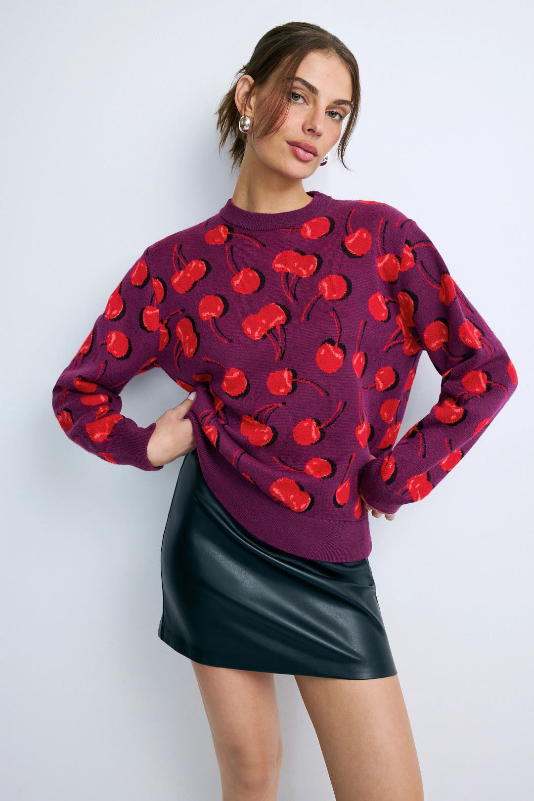 Sweater With Sweet Cherries by Terez | Rent the Runway