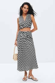 Jean Check Midi Skirt by A.L.C.