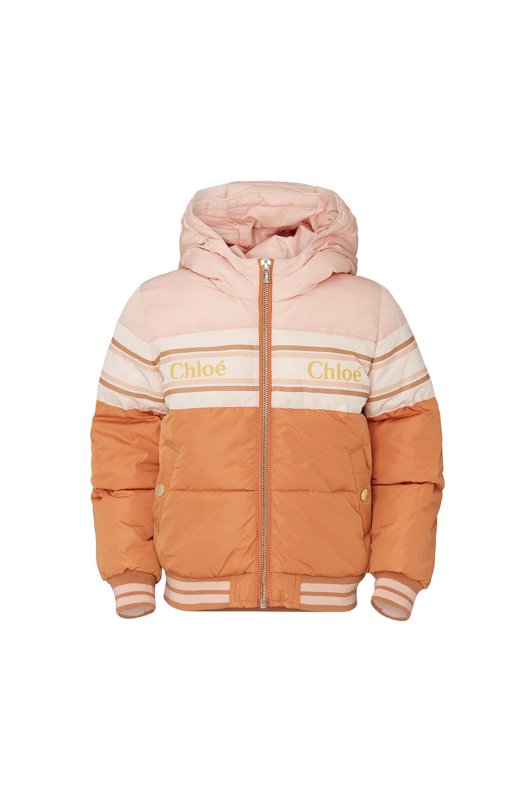 Kids Logo Puffer Jacket by Chloé Kids 0