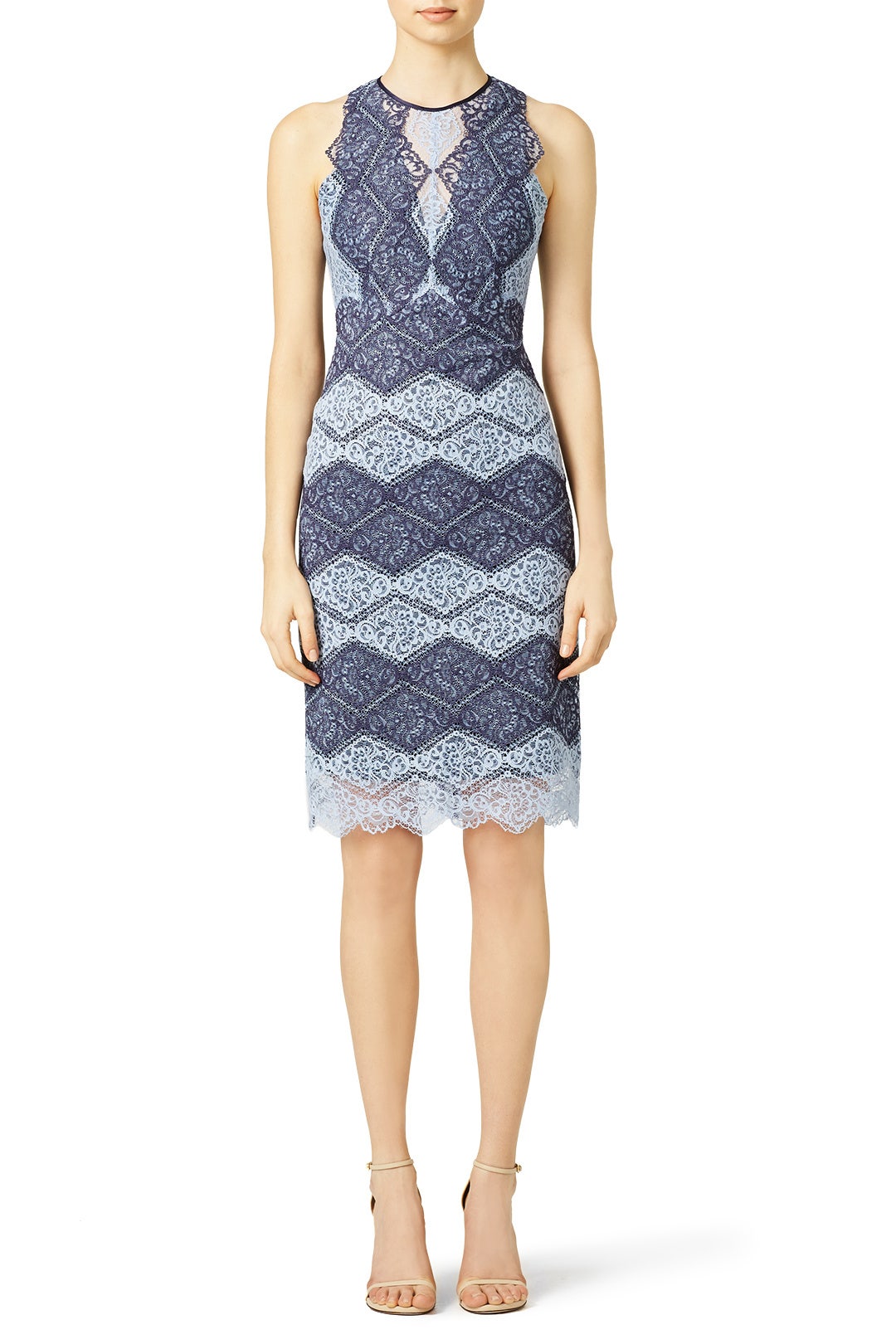 Blue Lace Meredith Sheath by ERIN erin fetherston 0