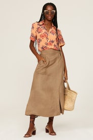 Floral Essential Top by Equipment