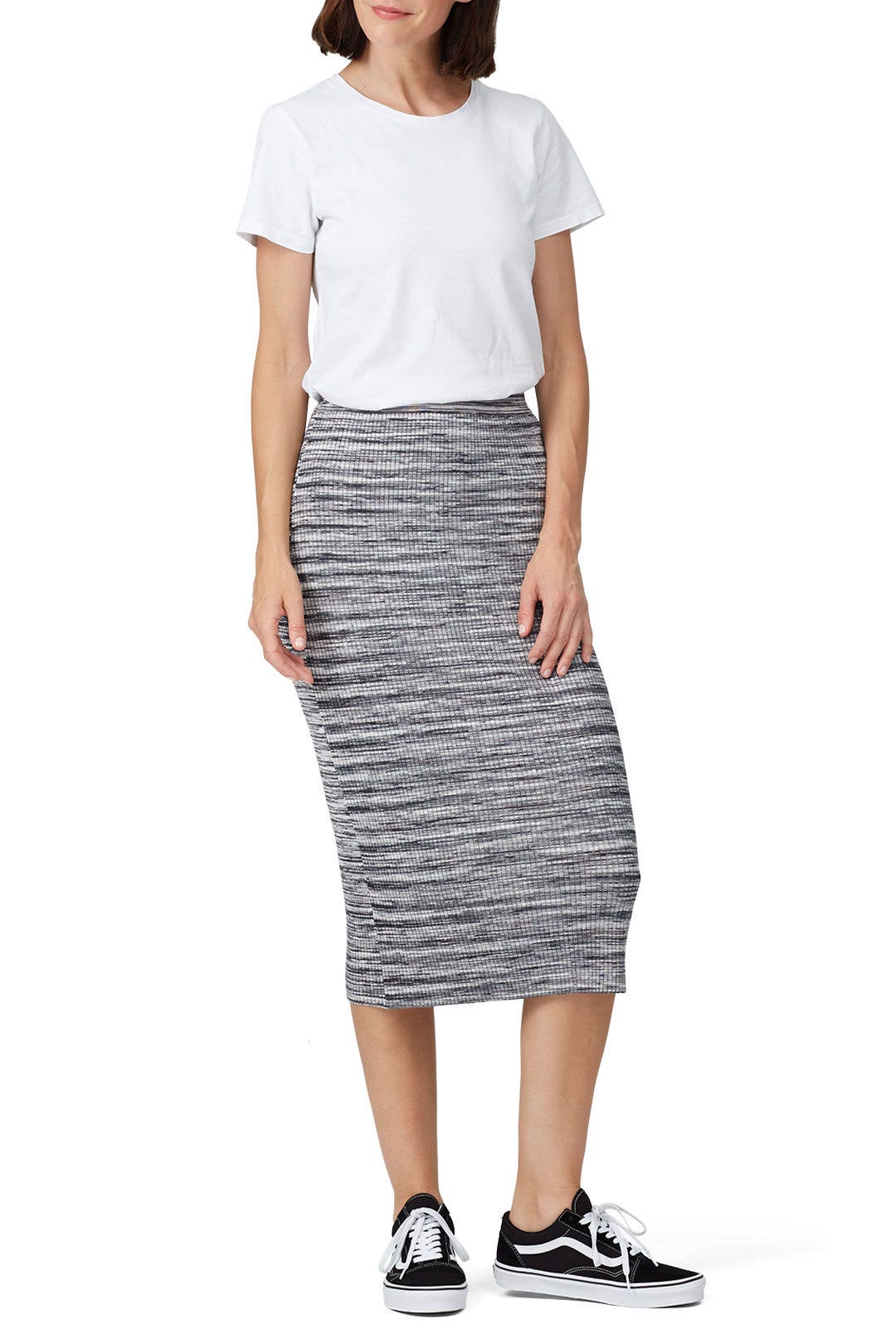 Multi Print Knit Skirt by 525 America 0