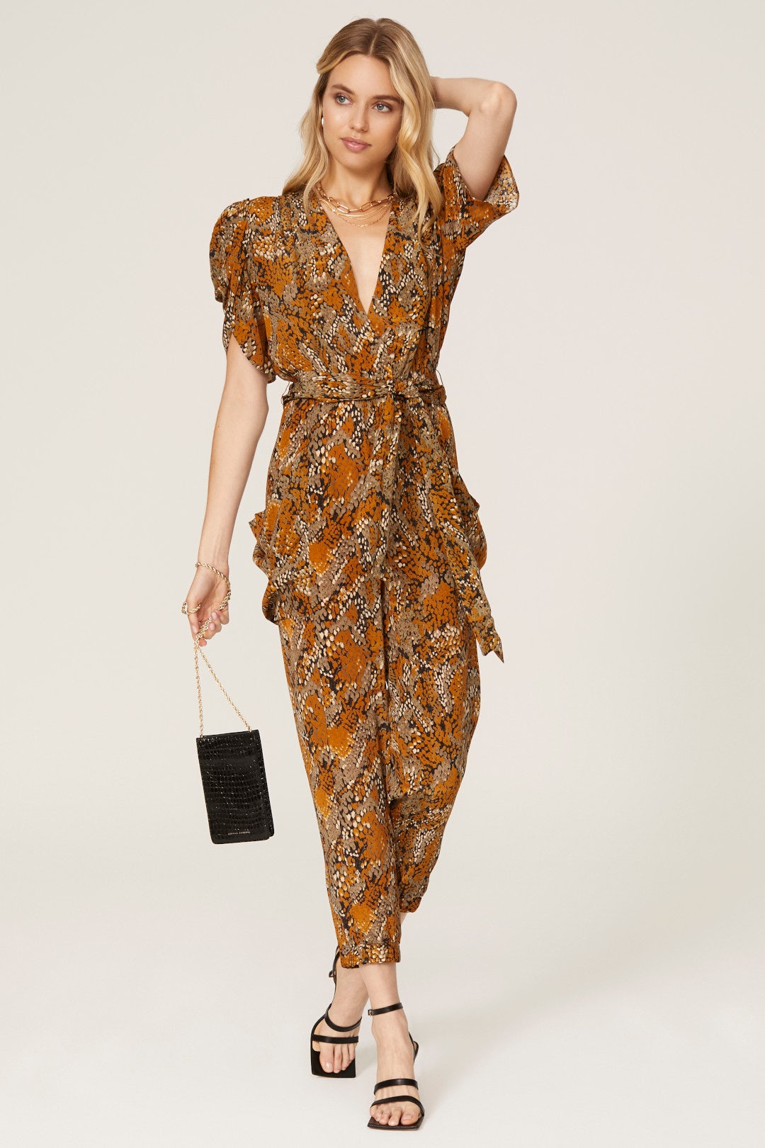 Jade Viper Jumpsuit by GILNER FARRAR 0
